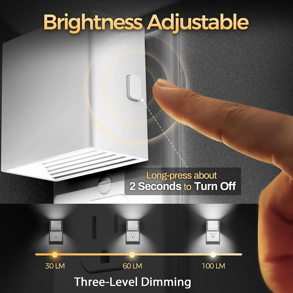 DORESshop Night Lights Plug into Wall,Plug in Night Light,Daylight White
