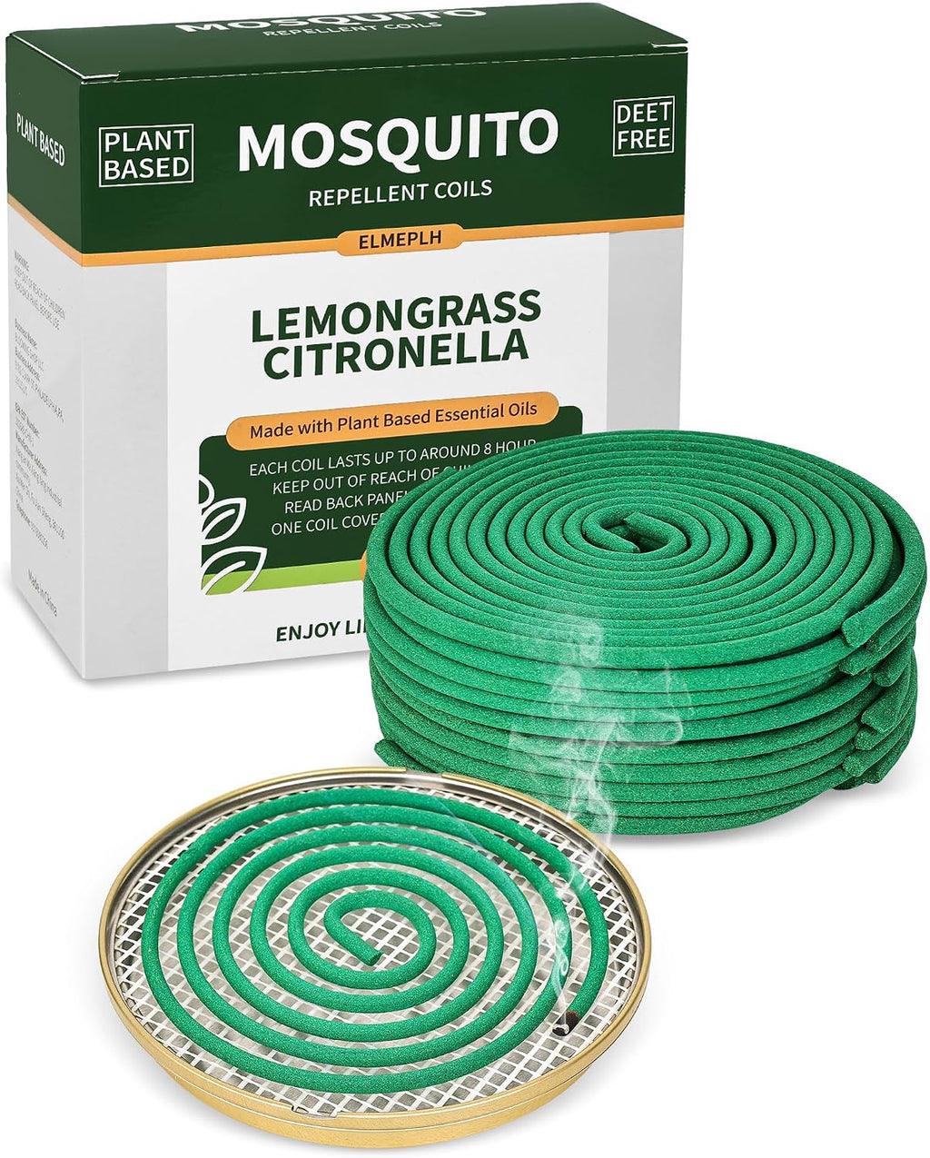 Mosquito Incense Repellent Coils, Citronella Incense Coil Outdoor, 20 Count