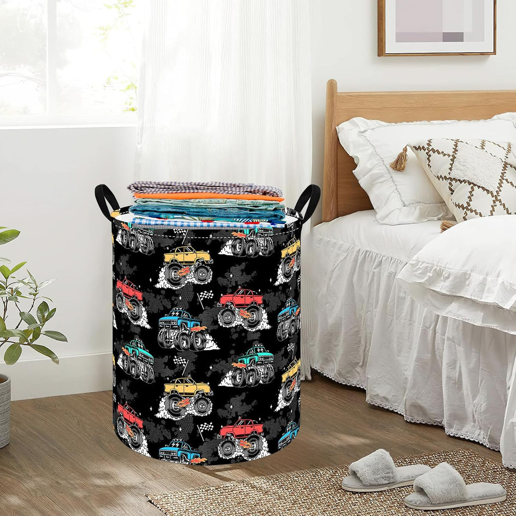 Round Laundry Hamper Storage Basket Laundry Organizer Bins