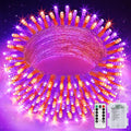 JMEXSUSS 33FT 100 LED Orange and Purple Halloween Lights