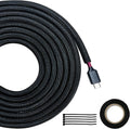 Braided Wire Loom Tubing, 10ft 1/4in Self-Wrapping Cable Sleeve