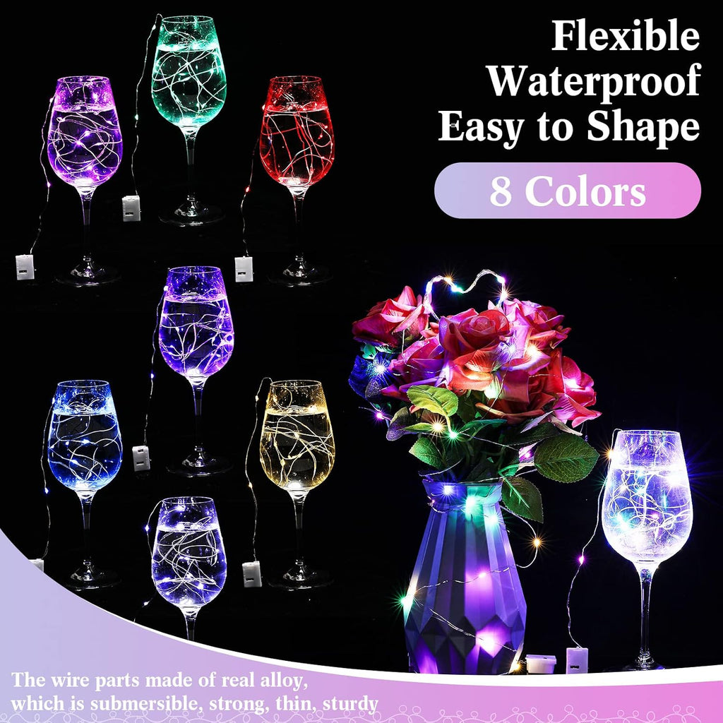 Tuanse 150 Pack LED Fairy Lights Battery Operated 3 Modes, Multi Color