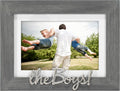 Malden The Boys 4x6 or 5x7 Picture Frame, Gray Pine with Silver Accent