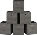 SONGMICS Storage Cubes, Set of 6, 11-Inch Foldable Closet Organizers