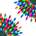 Uptotop Christmas 2 Pack String Light, Total 200 Count 40 FT String Lights Plug in Waterproof Light Decorations for Party Carnival Supplies, Outdoor Yard Garden Decor (Multi-Colored)