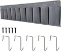 RVZONE RV Shoe Pockets 10 Pockets Heavy Hanging Bedside Storage Organizer with Sturdy Hooks Storage Pockets Hangs on bed for Shoes Toys and Tool Accessories