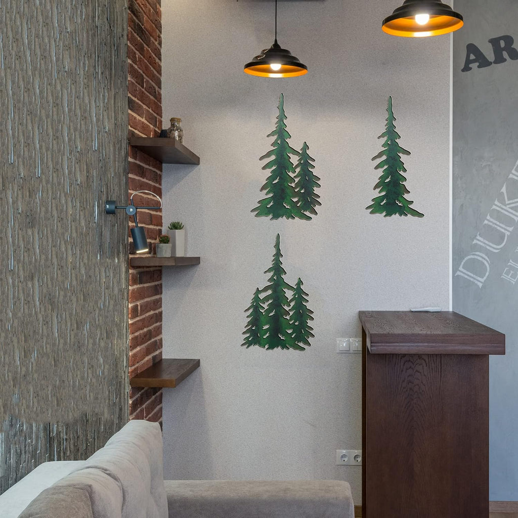 Pine Wall Hanging Metal Christmas Tree Decor Outdoor Metal Wall Art Pine