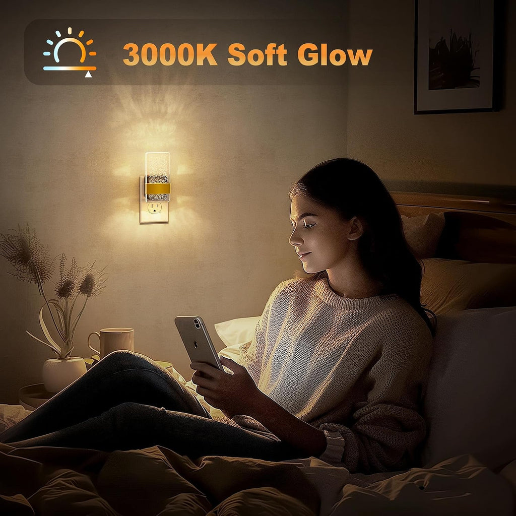JandCase Night Lights Plug into Wall, Dusk to Dawn Sensor