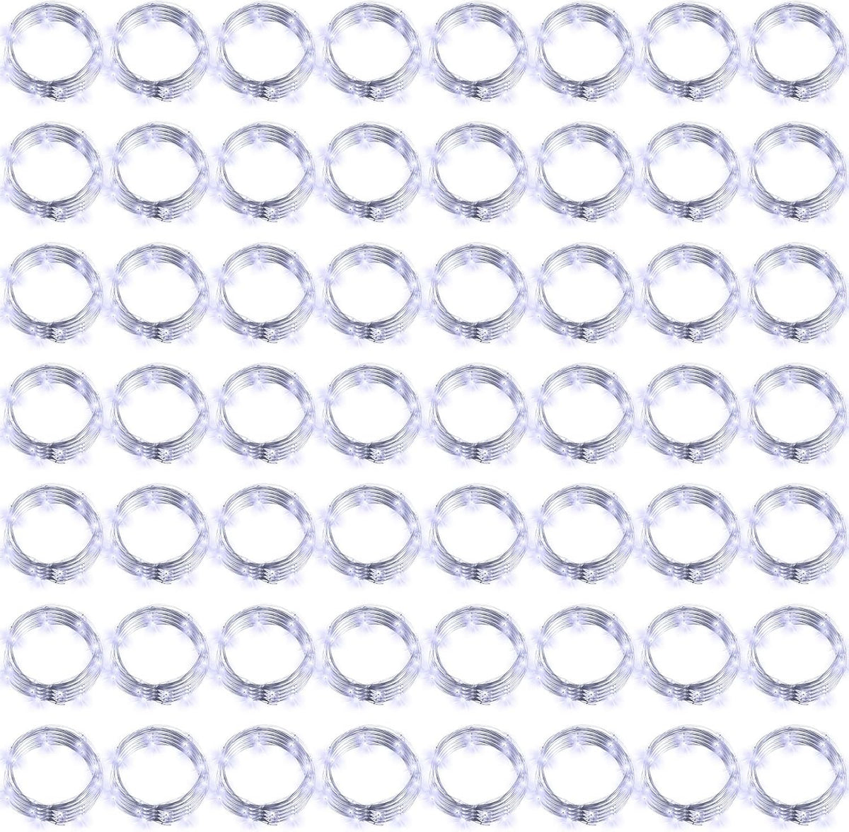 Hortsun 200 Pack Battery Operated Fairy Lights 7 ft 20 LED, Cool White