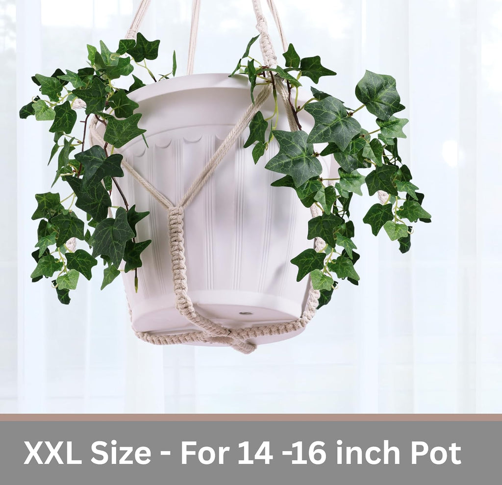Giant XXL 55 Inches Macrame Planter Hanger Large for 15 inch Pot
