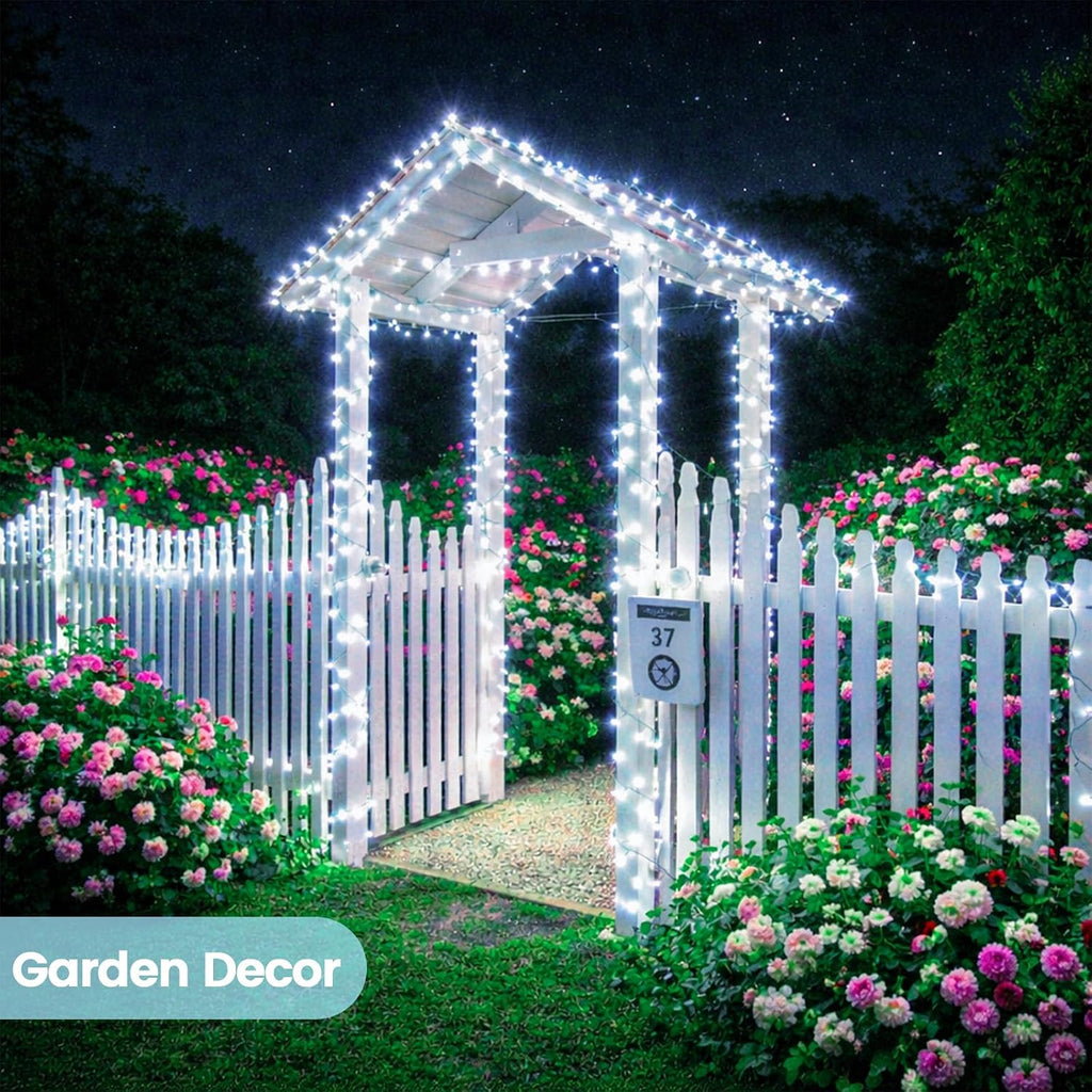 Solar Fairy Lights, 4 Pack Total 400LED 144FT Waterproof String Lights