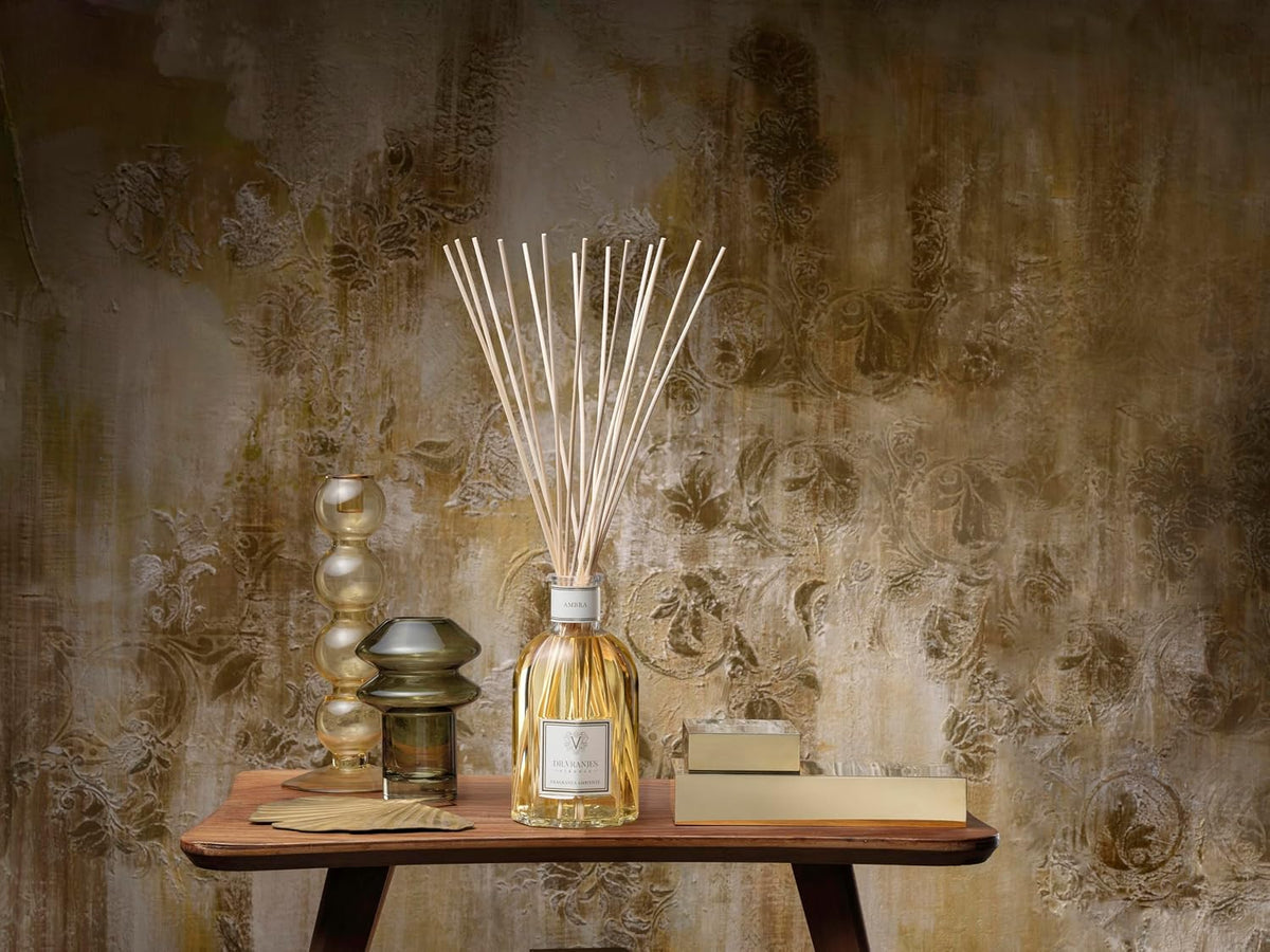Dr. Vranjes - Ambra 250 ml Reed Diffuser + Elegant Shopping Bag, Luxury Home Fragrance, Made in Italy, Amber, Patchouli, Sandalwood