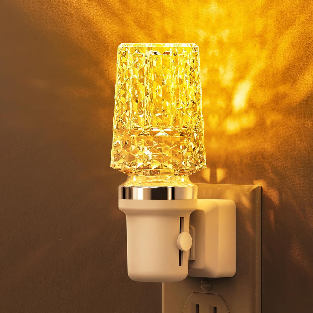 L LOHAS LED Amber Night Light,Yellow Nightlight,Dimmable 100LM,Light Sensor