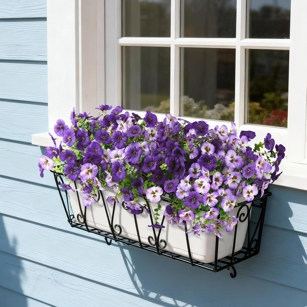 Fake Artificial Pansy Flowers Plants for Outdoors Decoration UV resistant