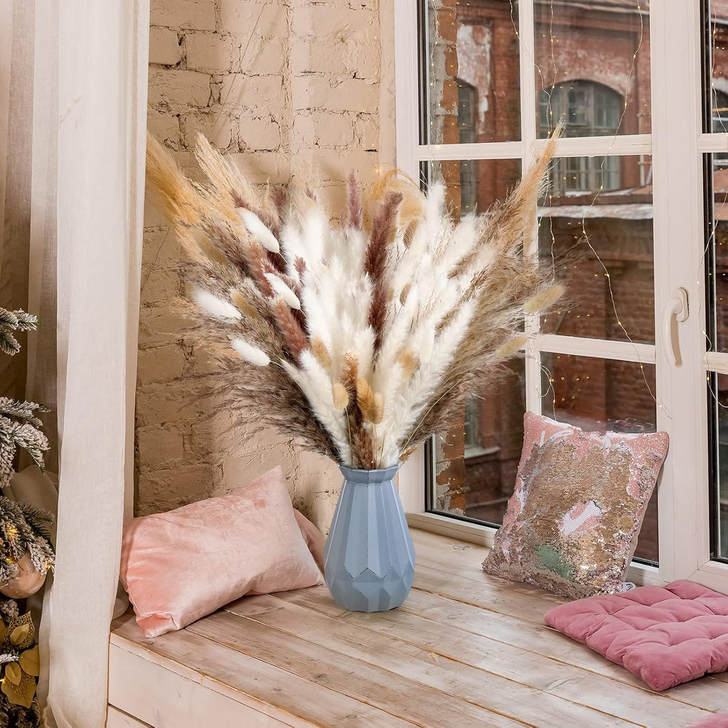 330 Pcs Dried Pampas Grass 17 Inch Fall Decorations for Home