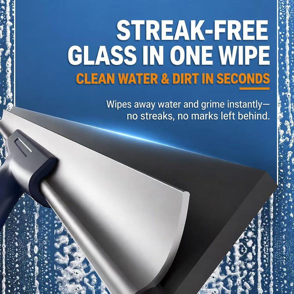 Window Squeegee Kit with Pole and Scrubber, (16" Kit)