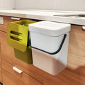 stonespace 1.3 Gal Kitchen Compost Bin, Hanging Trash Can for Cabinet Door