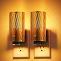 JandCase Night Lights Plug into Wall, Pretty Nightlight with Metal Shade