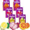 O-Cedar Punch Fruit-Shaped Scrub Sponge Variety Pack, 6 Count | Flexible, Multi-Use & Heavy Duty Fruit-Shaped Scrub sponges | Reaches, adapts & Powers Through Messes