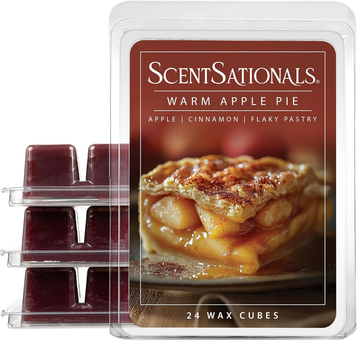 Scentsationals Warm Apple Pie Scented Fall Wax Melts 10oz (24 Cubes)