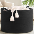Goodpick Extra Large Woven Dirty Clothes Basket for Nursery, 115L