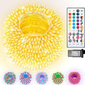 300 LED Color Changing Christmas Lights, 35 Colors 98FT String Lights Halloween Decorations, Waterproof Twinkle Fairy Light Clear Wire for Bedroom Indoor Outdoor Holiday Xmas Tree Wedding Party