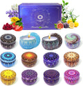 Zodiac Scented Candles Gifts Set, 12 Pack Soy Wax Travel Aromatherapy Candles with Essential Oils, Astrology Constellation Candle Set for Birthday, Mother's Day, Relaxation, Home Decor