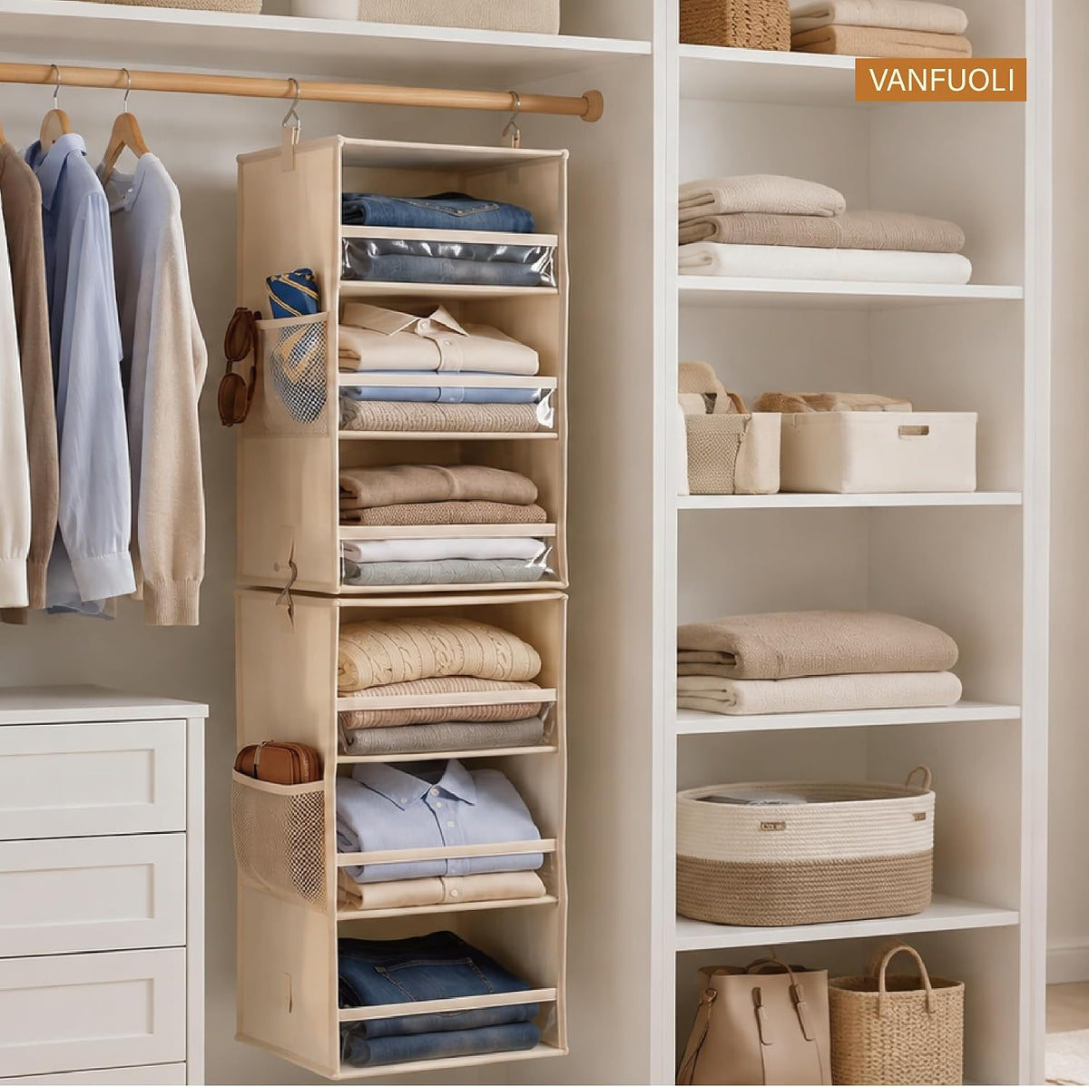 6-Tier Hanging Closet Organizer and Storage