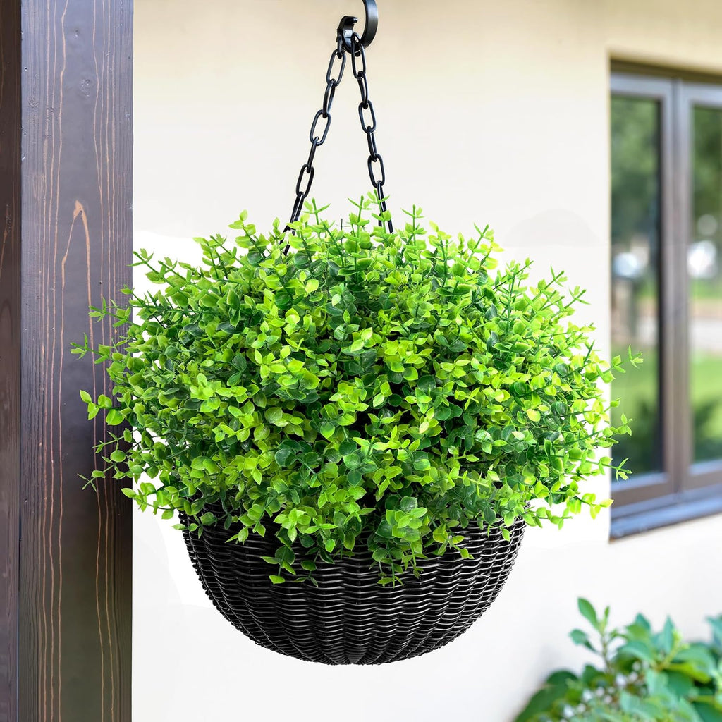 Bassion 24 Pcs Greenery Stems Fake Artificial Eucalyptus Plants Outdoors