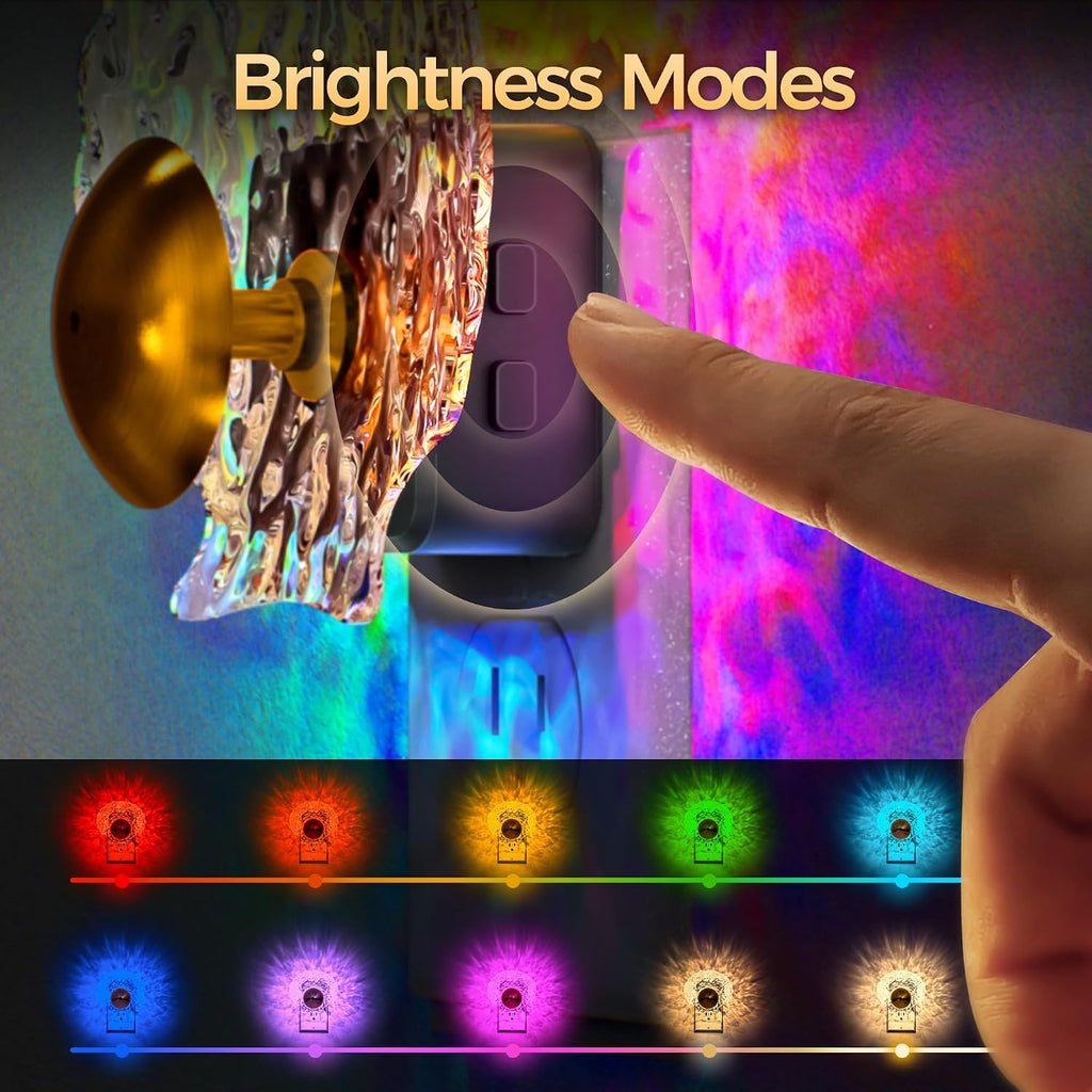 DORESshop LED Night Light, Dynamic RGB Color Changing Nightlight