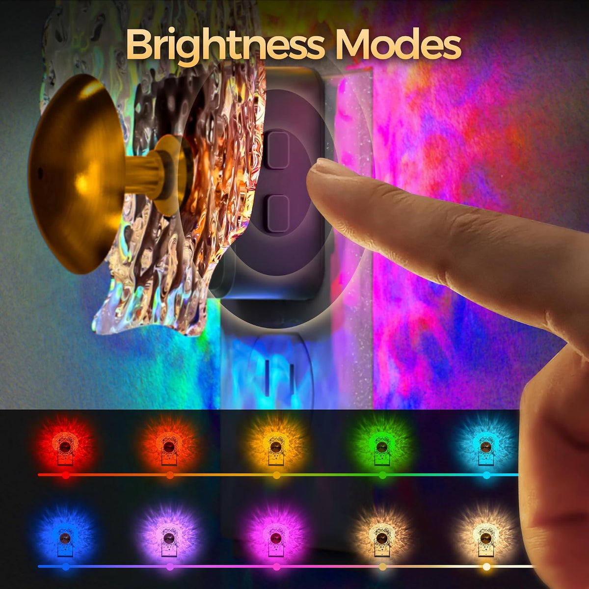 DORESshop LED Night Light, Dynamic RGB Color Changing Nightlight