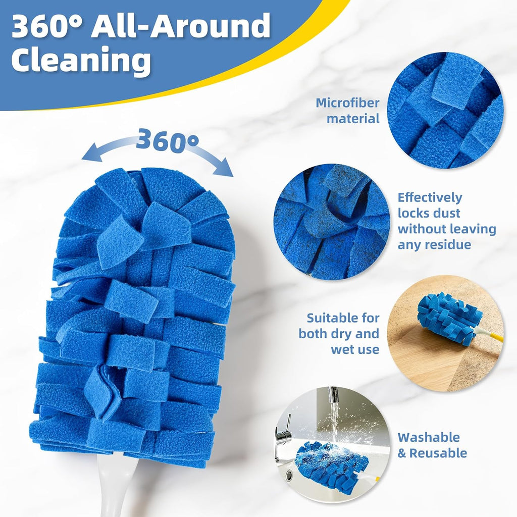 Fleece Reusable Duster Refills for Swiffer (6 PCS)