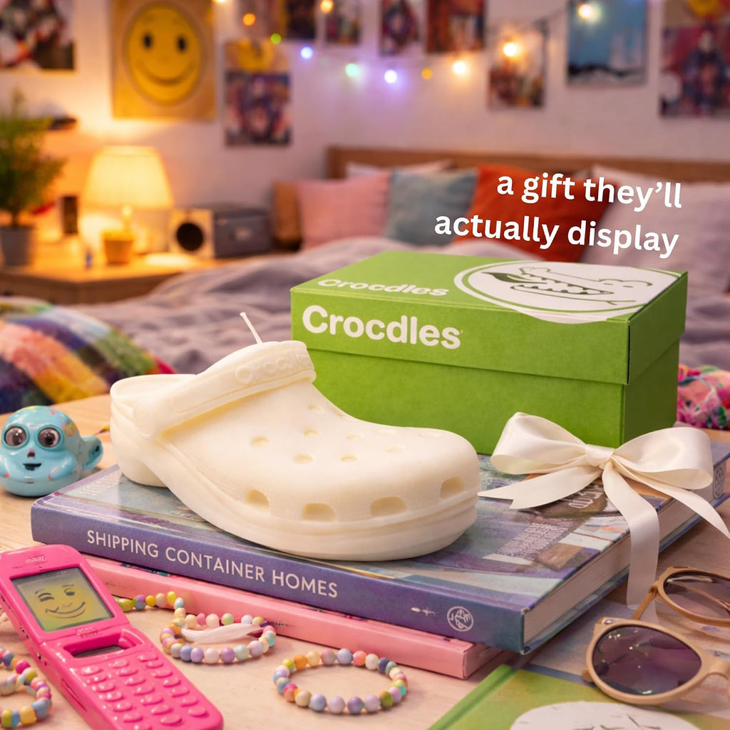 Croc Candle with GiftBox - AIR WAX - Croc Accessories - Unique Gifts for Young Women - Birthday Gifts for Women - Cool Candles - Gift for Teenage Girls - Easter Gift for Her