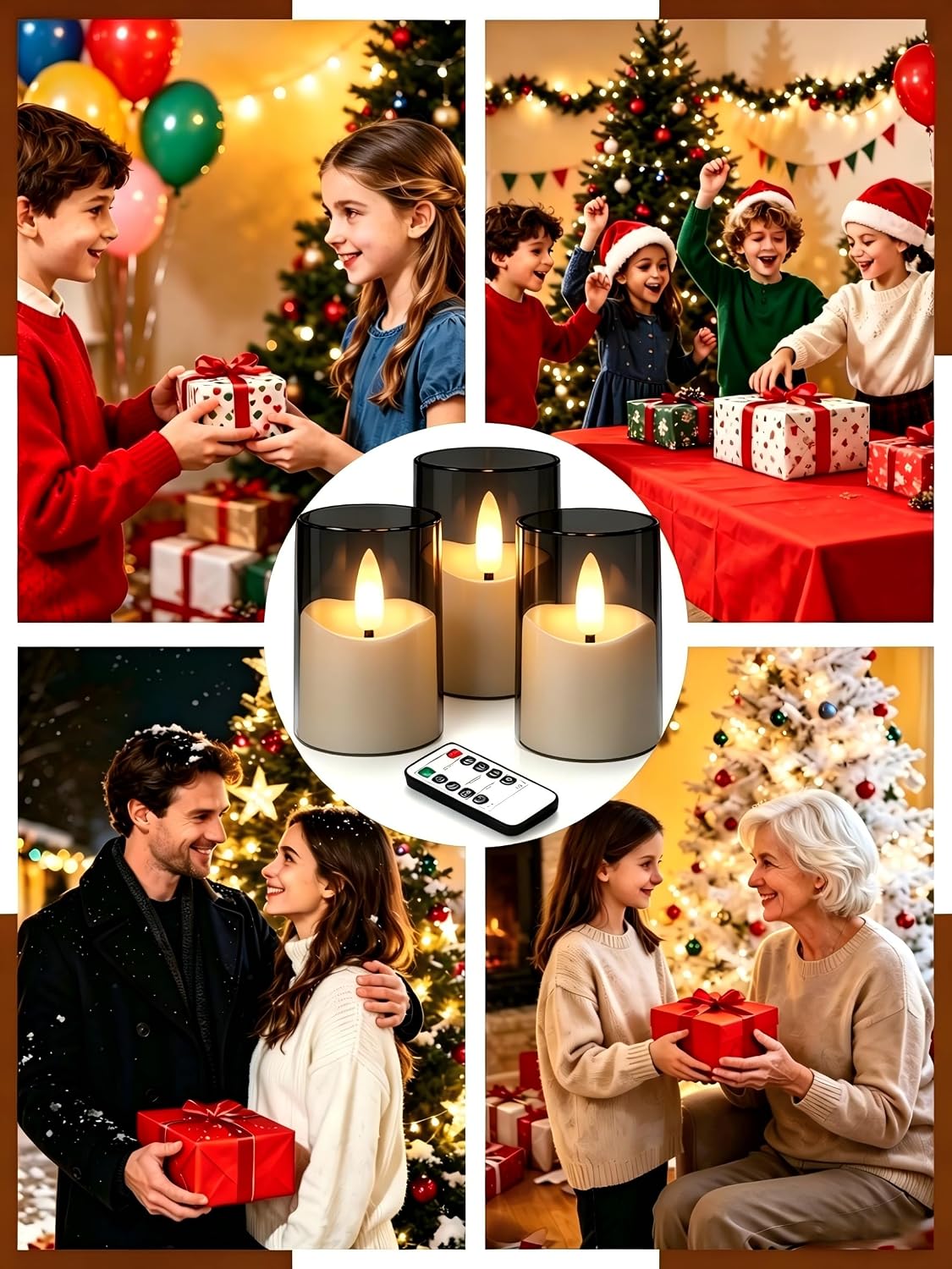 Rechargeable Flameless Candles with Remote Timer