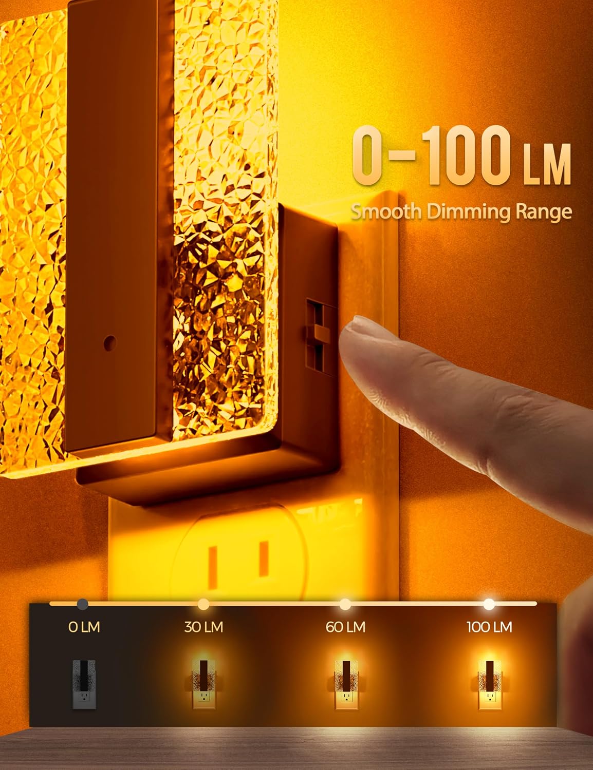 DORESshop LED Night Lights Plug Into Wall [2 Packs], Decorative Nightlight
