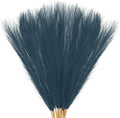 M METERXITY 20-Pack Faux Pampas Grass 21.7 Inch/55cm Small Fake Fluffy Pampas Grass Decor Pampas Grass Branches Vase Filler for Home/Wedding/Vase/Office/Party [Dark Blue]