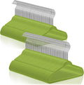 Casafield 100 Velvet Baby Hangers - 11" Size for Infant & Toddler Clothes - Lime Green