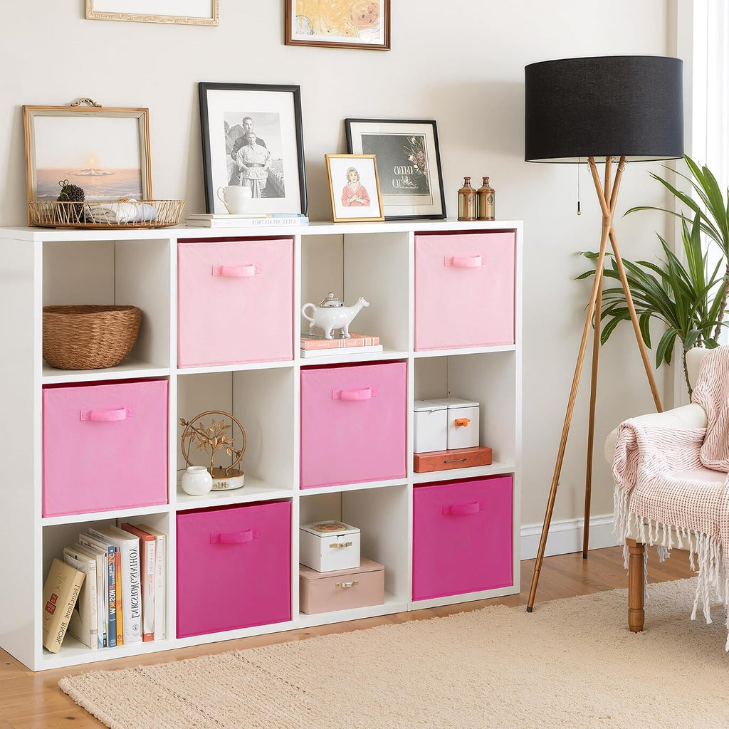 Cupic Cupid 6-Pack 13x13 Cube Storage Organizer, Cube Bins, Pink Gradient
