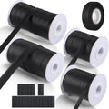 132 ft Expandable Braided Cable Sleeve Wire Loom PET Wiring Sleeving, Mesh Automotive Split Sheathing Wrap Management Heat Shrink for Audio and Other Home Device (1/2 in, 1/4 in, 3/8 in,3/4 in,Black)