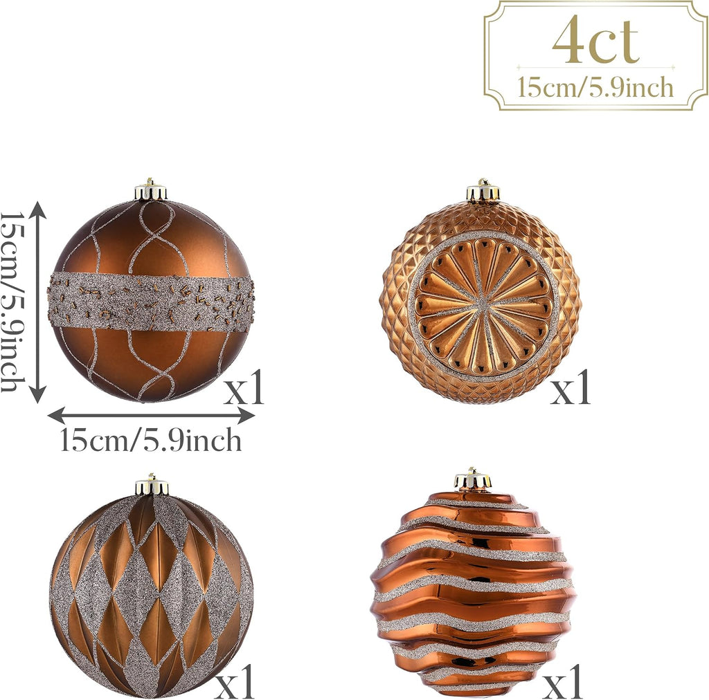 Valery Madelyn 5.9 Inch Extra Large Christmas Ornaments Tree Decorations