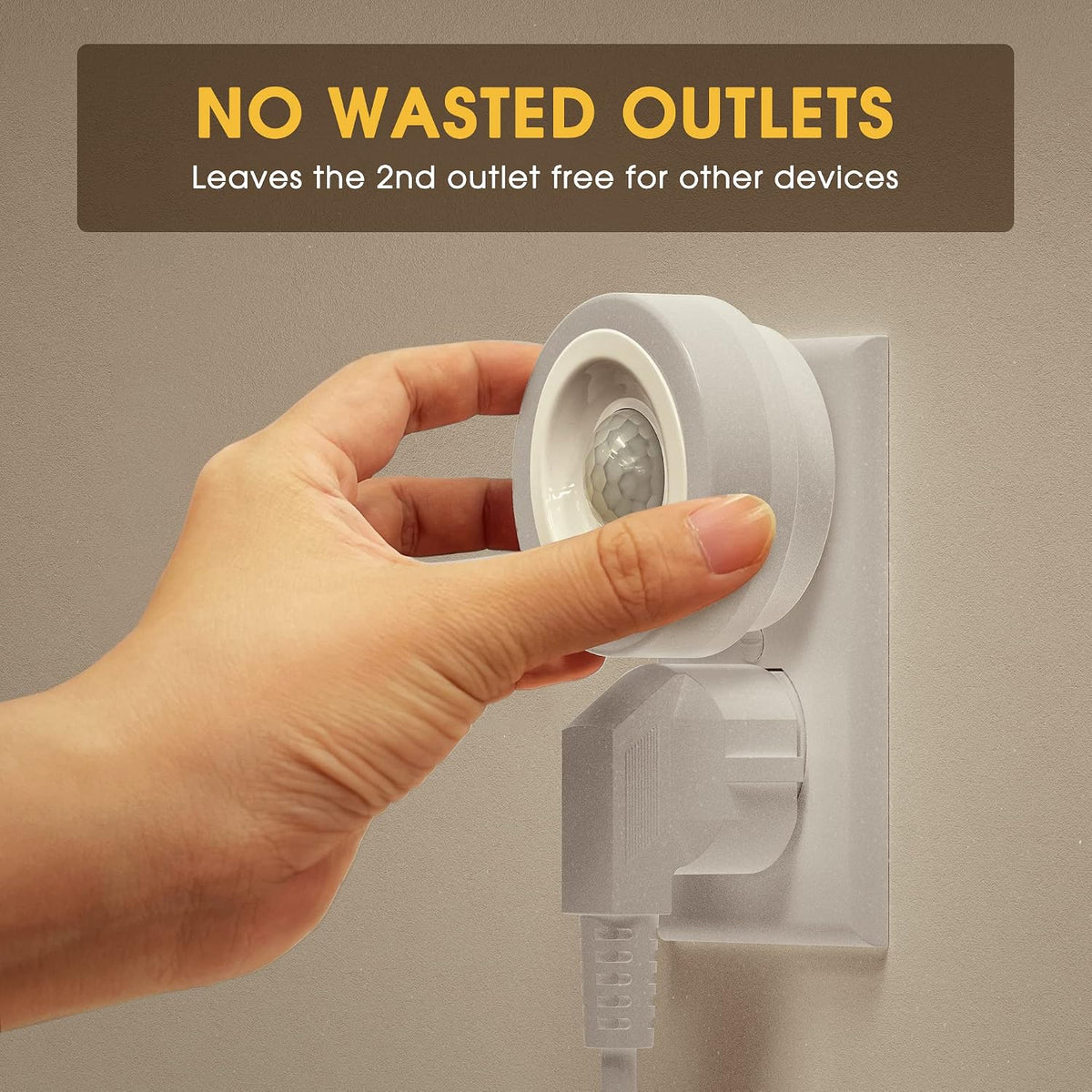 Briignite Motion Sensor Night Light, [2 Pack] Night Lights Plug into Wall