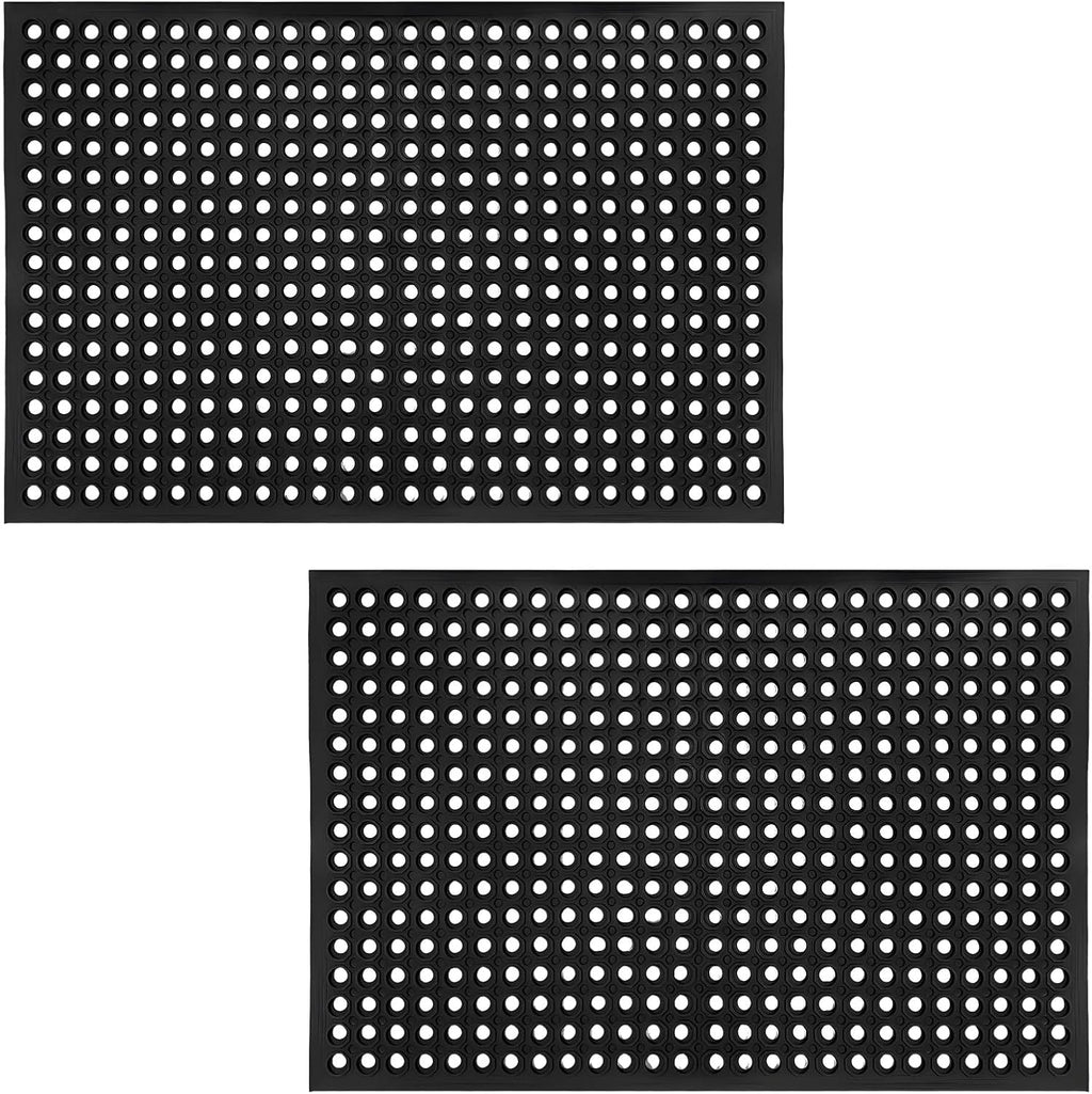 Nexboraque 2 Pack Anti Fatigue Rubber Floor Mats 24 x 36 Inch