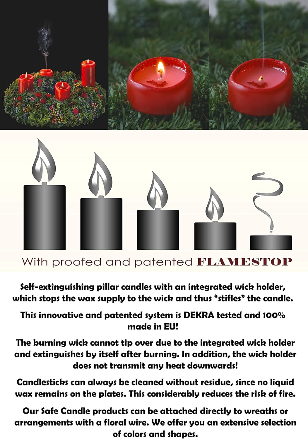 Hyoola Ivory Pillar Candles 2-inch x 4-inch - 24 Pack Unscented Bulk Pillar Candles - European Made