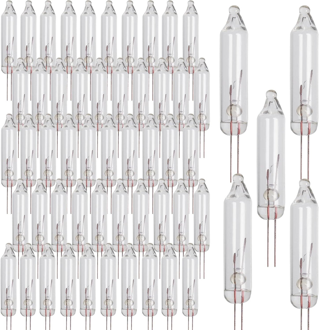 Dazzle Bright 200 Pcs Replacement Christmas Mini Light Bulbs, Warm White Incandescent String Lights, 2.5 V Bulbs for Indoor/Outdoor Xmas Tree Decor, 170 mA, 0.42 Watt