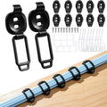 10 Pack Cable Management Clips, Adhesive Cable Clips for Cords Organizer