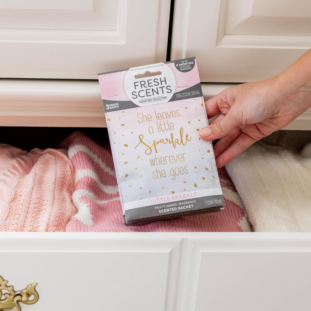 Fresh Scents A Little Sparkle Scented Sachets 6 Pack