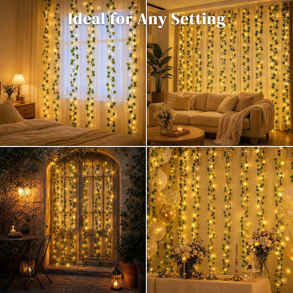 DomeStar Vine Lights, 300 LED Vines with Fairy Lights with Remote, Ambient