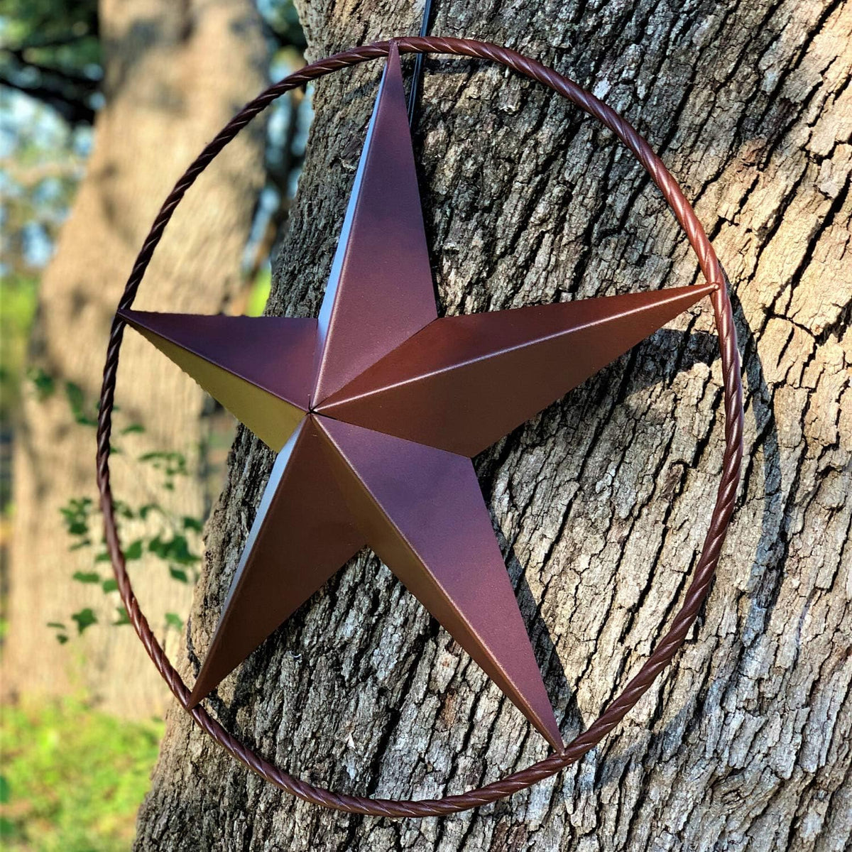 Barn Star - Metal Stars for Outside Texas Stars Art Rustic Vintage Western Country Home Farmhouse Wall Decor (24")