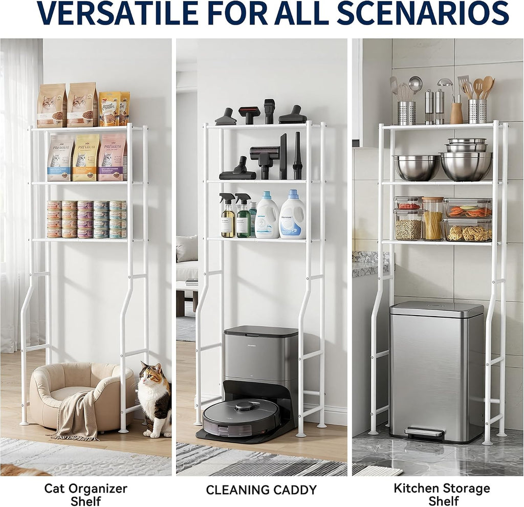 Livilord 3-Tier Over Toilet Storage, Anti-Wobble, White