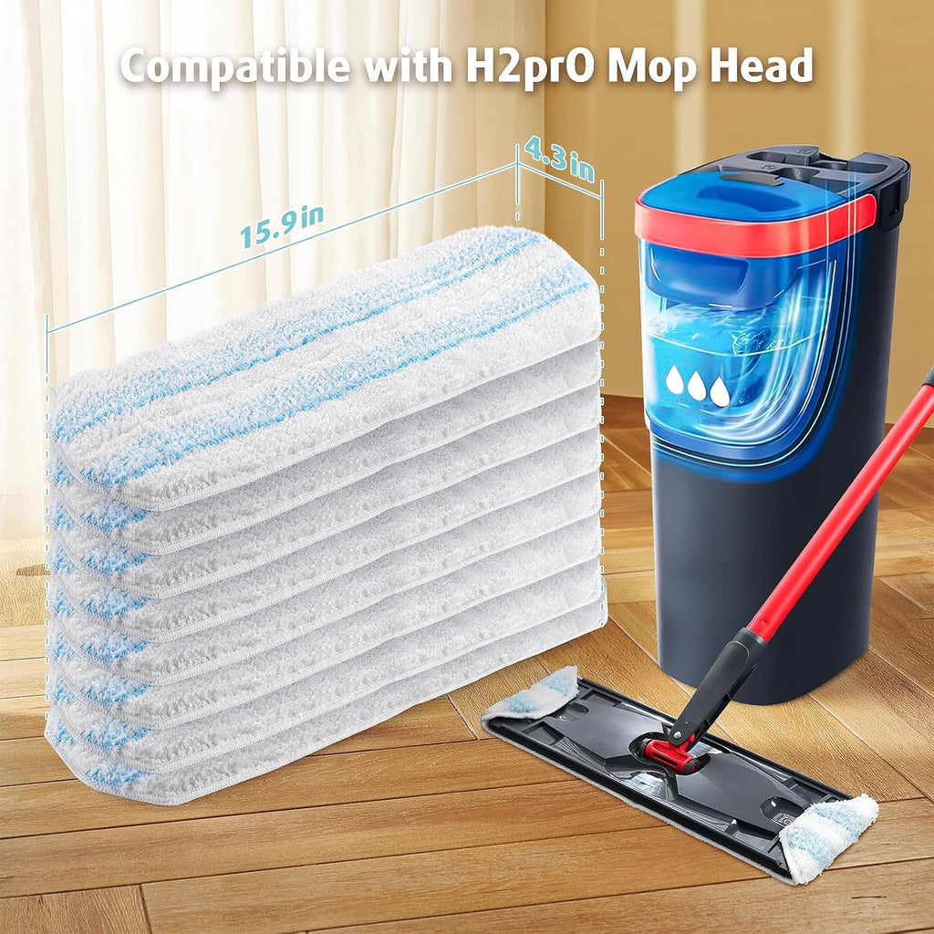 AIR U+ 8 Pack H2prO Mop Pads for O-Ceda H2prO Flat Mop System